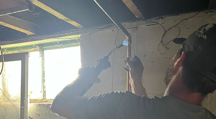 everything water plumbing performing whole home repiping with copper