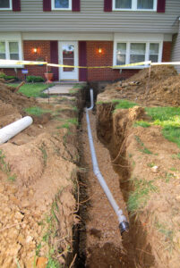 Professional sewer line repair in Bloomington IL by Everything Water plumbers.